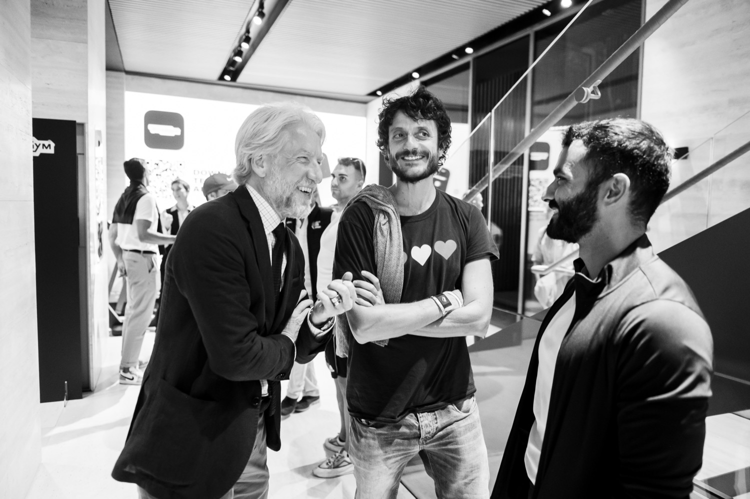 Momenti di networking all'evento Technogym