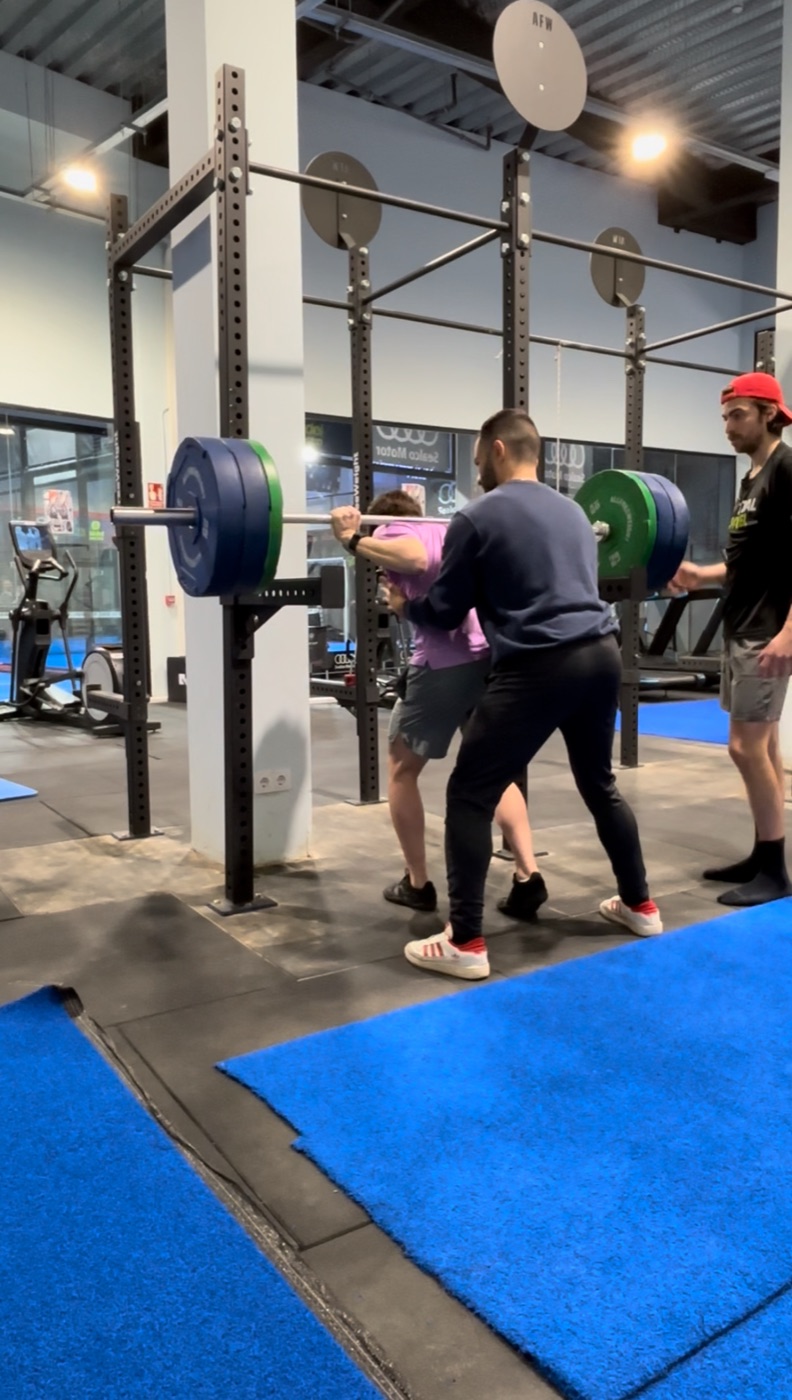 Squat assistito al rack